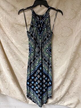 INC Halter Dress with a handkerchief hem